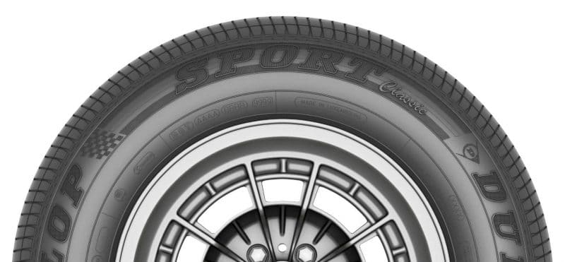 Pneumatique Dunlop pour les voitures vintage