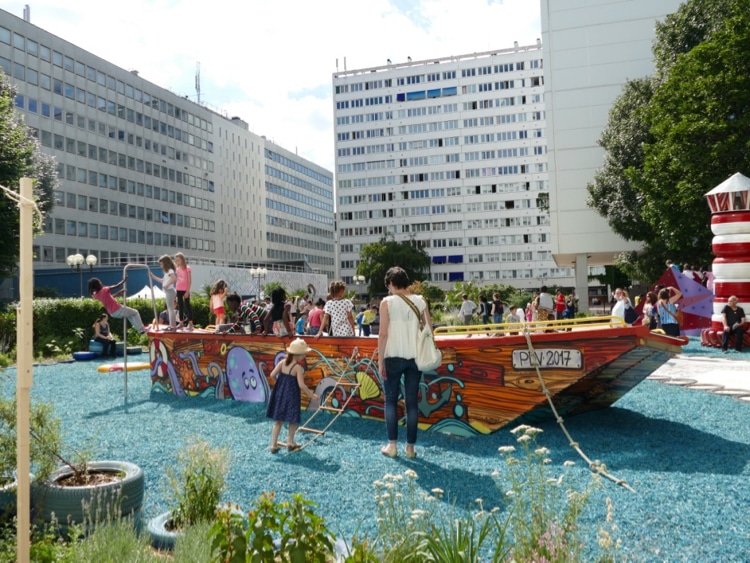 Bateau Auguste oofert par le ville de Paris pour le Square Marin