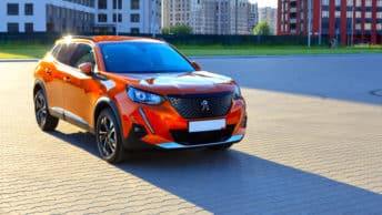 Les pneus montés sur un Peugeot 2008