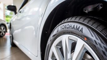 Un pneu Yokohama, une marque japonaise