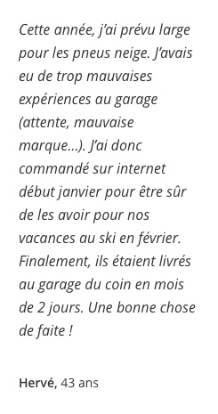 Preuve sociale livraison