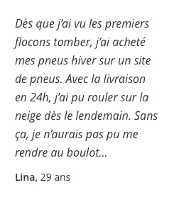 Preuve sociale livraison