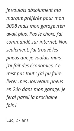 Preuve sociale livraison
