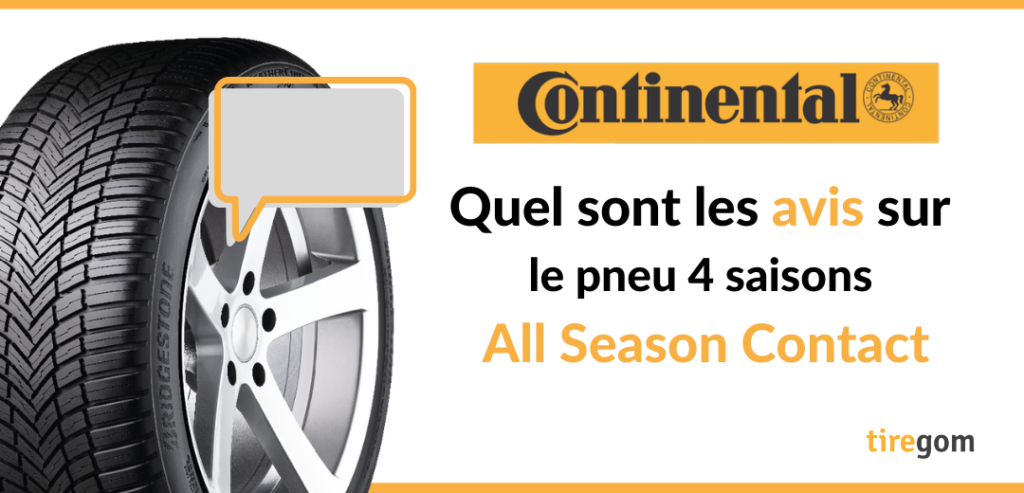 Témoignage client pneu 4 saisons continental All Season Contact